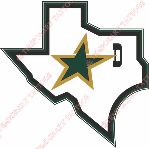 Dallas Stars Customize Temporary Tattoos Stickers NO.134